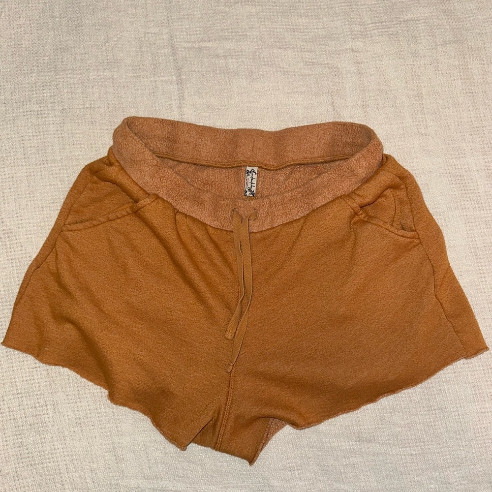 dark orange Free People shorts NWOT